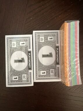 Play Money For Monopoly Game with 5’s 10’s 20’s 50’s 100’s and 500’s